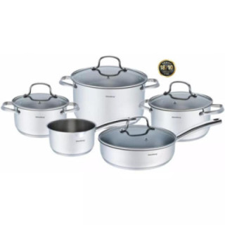 Garnki  9 elementów nierdzewny 18/10 KH-7215